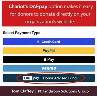 A new tool makes receiving DAF fund easier!